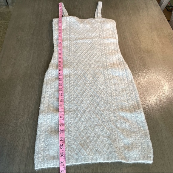 House Of Harlow Grey Cable Knit Mini Dress Small - Picture 12 of 13
